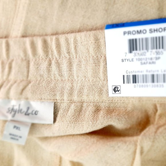 NWT XL Linen Short Tan Casual  dress shorts - Picture 14 of 14